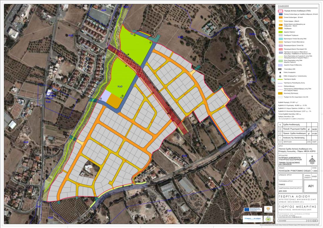 Mesa Chorio pilot land-readjustment masterplan